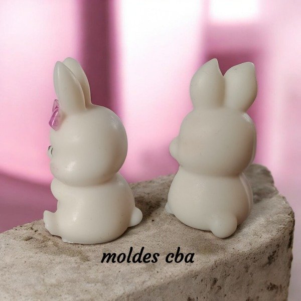 Producto - Molde silicona conejita moño - 3