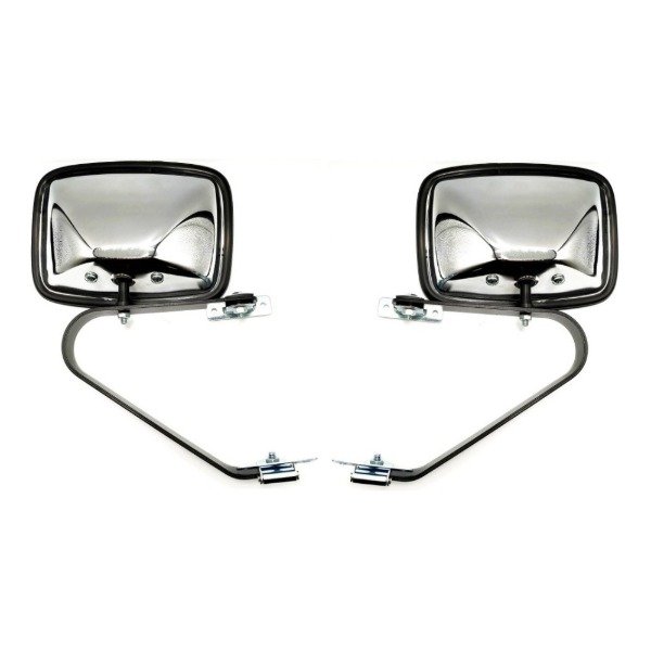 Producto - Par De Espejos Cromados Universales Para Pick Up + Soportes [P10]