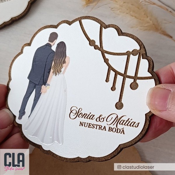 Producto - 20 Imanes Souvenir Casamiento Novios