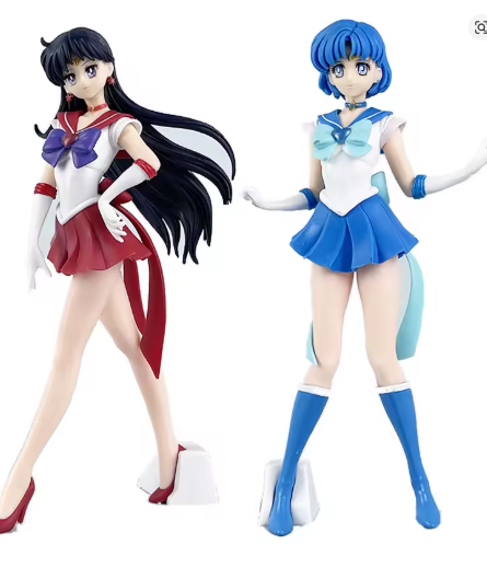 Producto - Figuras Sailor Marte y Mercuri , Sailor Moon - 23cm aprox (ingrese para elegir)