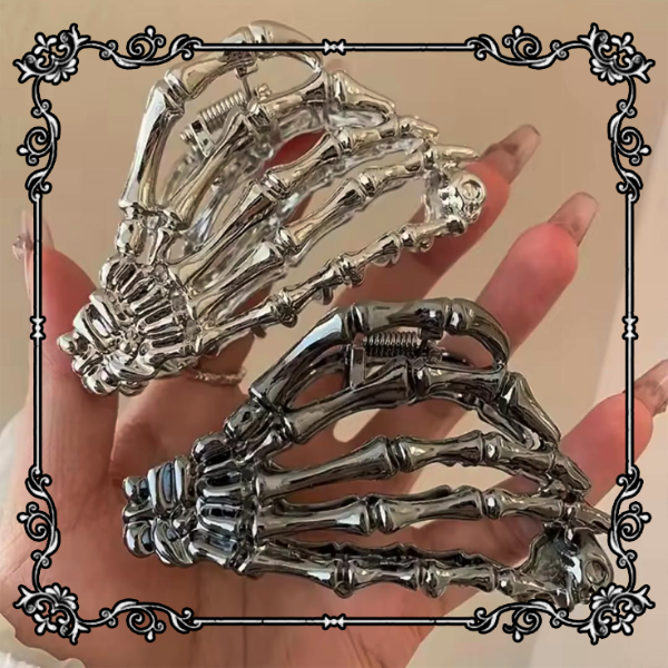 Producto - Broche pelo mano esqueleto