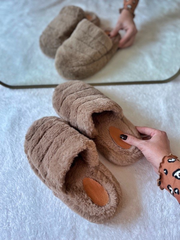 Producto - Pantuflas Piel Camel