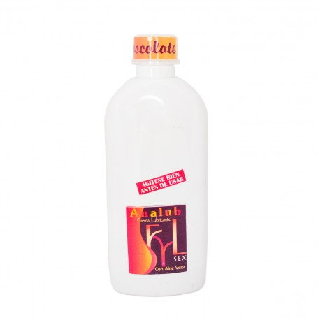Producto - Crema Lubricante Analub Chocolate con Aloe Vera 250 ml Fyl Sex