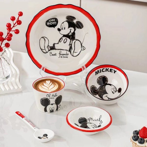 Producto - SET X5 VAJILLA CERÁMICA MICKEY RED - 1
