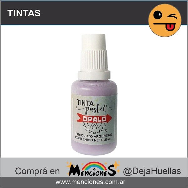 Producto - Tinta Pastel LILA Ópalo, para papeles, cartón, cartulinas, madera 30cc