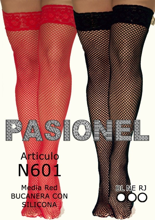 Producto - Bucaneras De Red Y Puntilla Pasionel N601 - 1