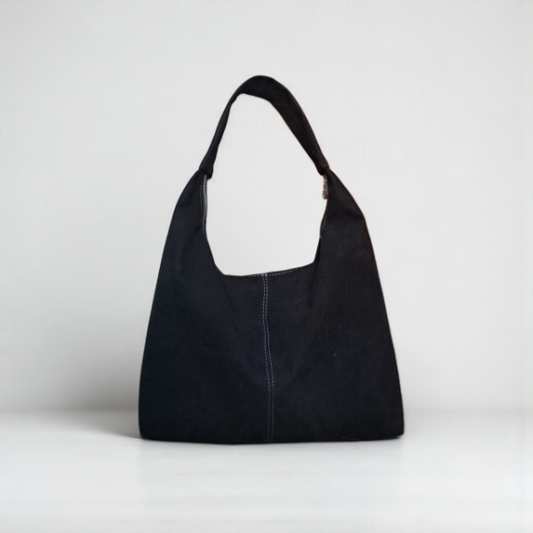 Producto - Hobo gamuza negra - 3