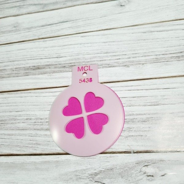 Producto - St 5438 Stencil trebol  de 8 cm Cafe / Cookies