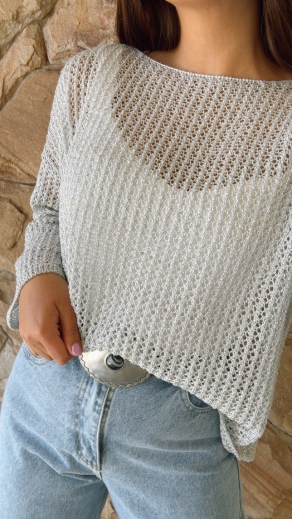 Producto - SWEATER ALMA (PLATEADO)