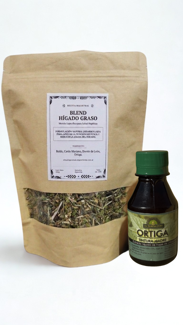 Producto - Combo higado saludable - Blend higado graso + Tintura madre de ortiga