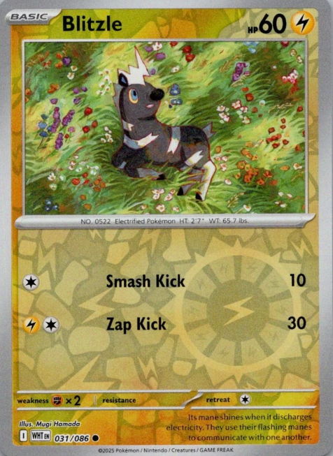 Producto - Blitzle - 031/086 - White Flare - Reverse Holo