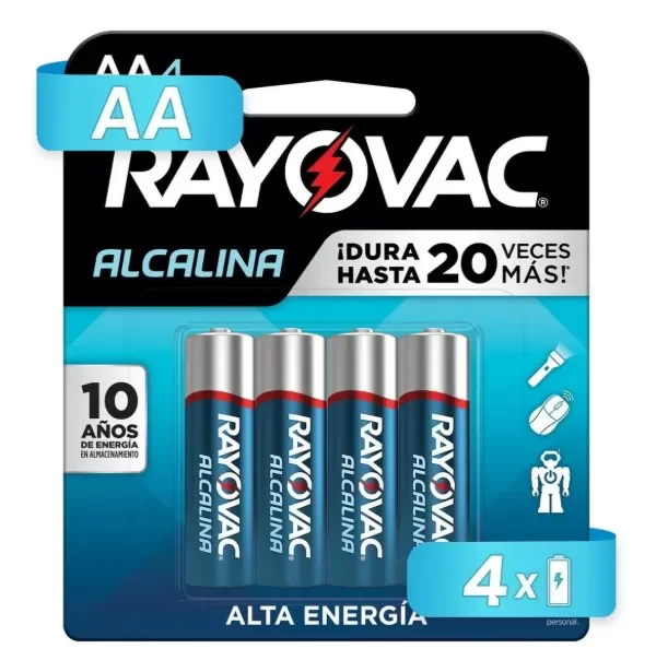 Producto - Pila Rayovac AA Alcalina Chica [Blister x4]