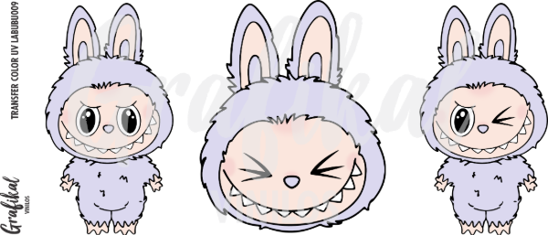 Producto - Transfer Color UV Labubu 009