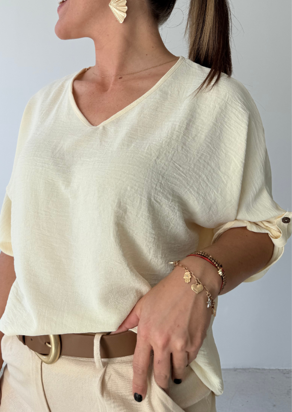 Producto - Blusa GEMA - Amarillo pastel
