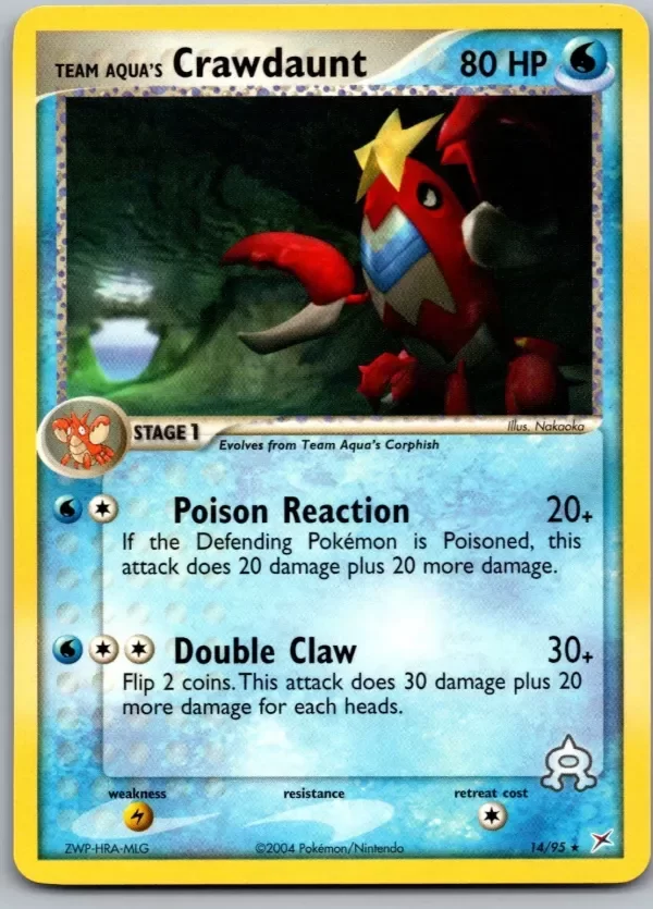 Producto - Team Aqua s Crawdaunt Rare Team Magma vs Team Aqua 14/95