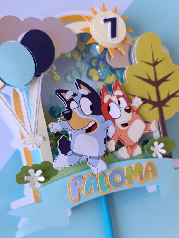 Producto - toppers para torta Bluey