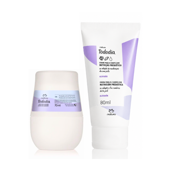 Producto - Combo Tododía Algodón (Desodorante + Crema corporal)