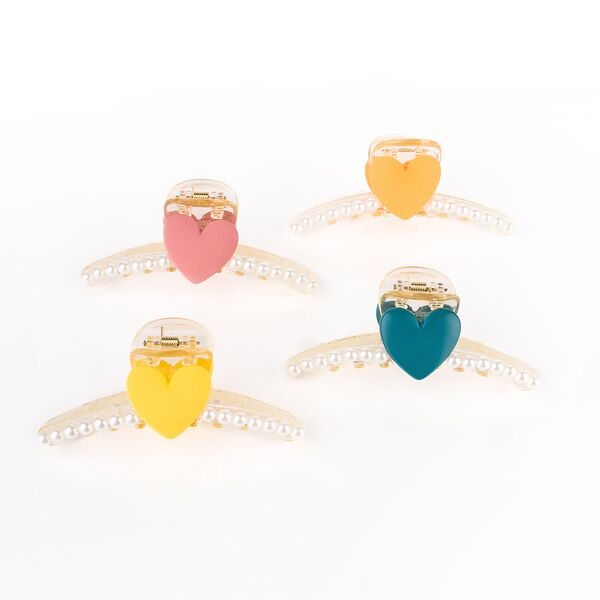 Producto - Ganchos Corazón Perlas para Cabello