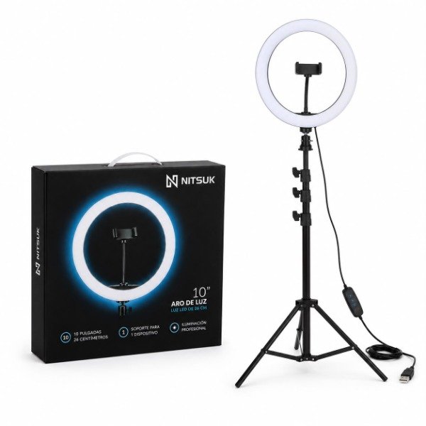 Producto - Aro de Luz Led Blanco - 26cm