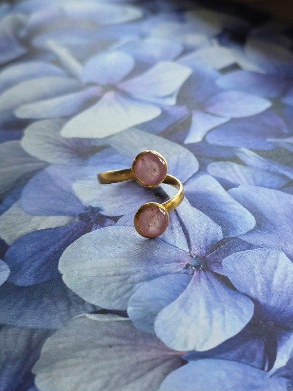 Producto - anillo cherry tree dual de oro