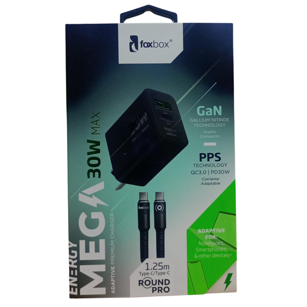 Producto - Cargador Foxbox Mega 30w TIPO C