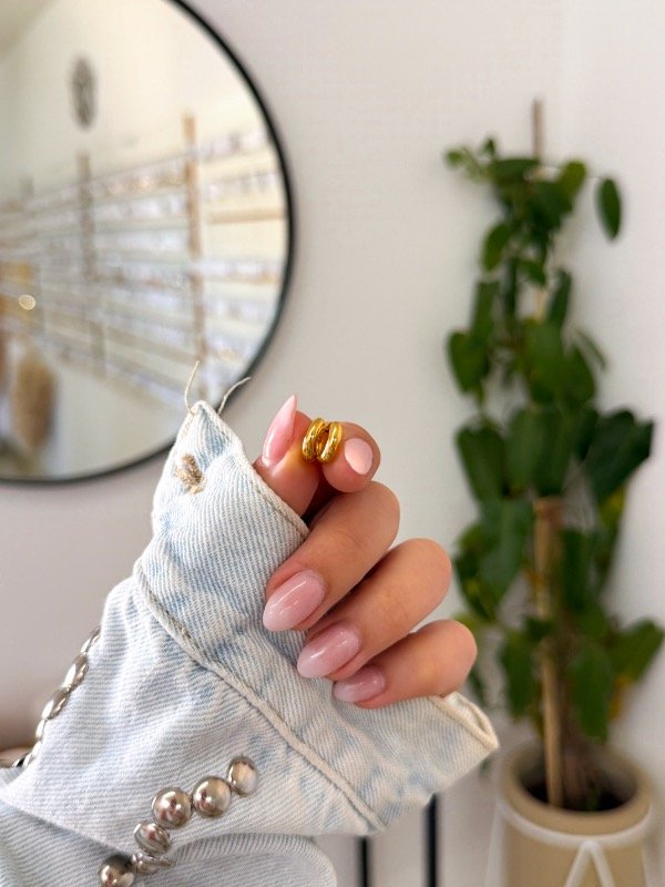 Producto - Cubanitos acero dorado lisos 8mm