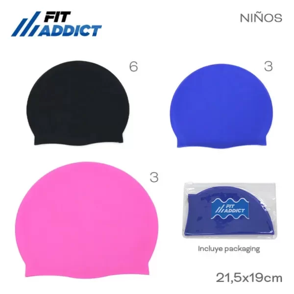 Producto - GORRO NATACION INFANTIL FIT ADDICT - 0