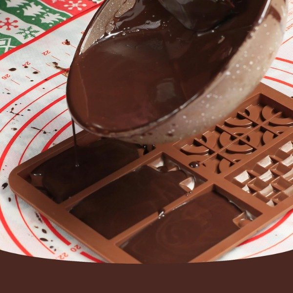 Producto - Molde silicona X6 tabletas choco texturadas - 1