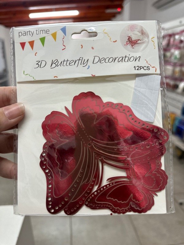 Producto - MARIPOSA 3D ROJO