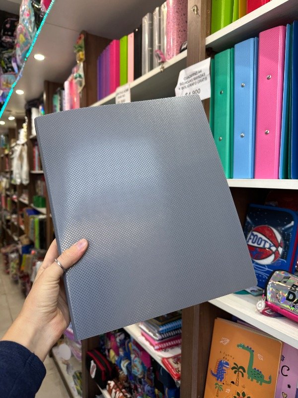 Producto - Carpeta Lomo Ancho A4 GRIS