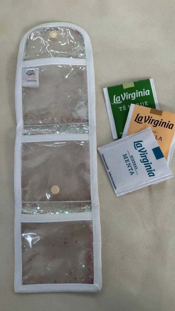 Producto - PORTA SAQUITO DE TE BLANCO 1 - 3