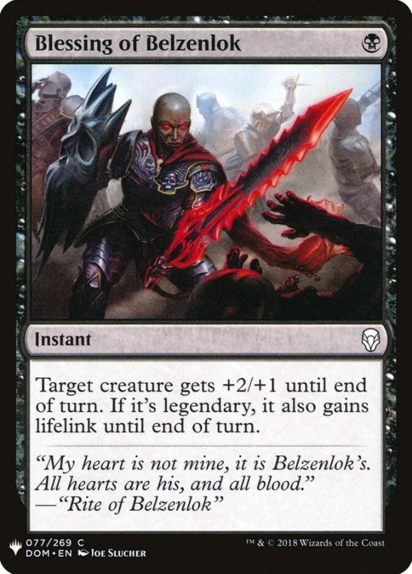 Producto - Blessing of Belzenlok  The List