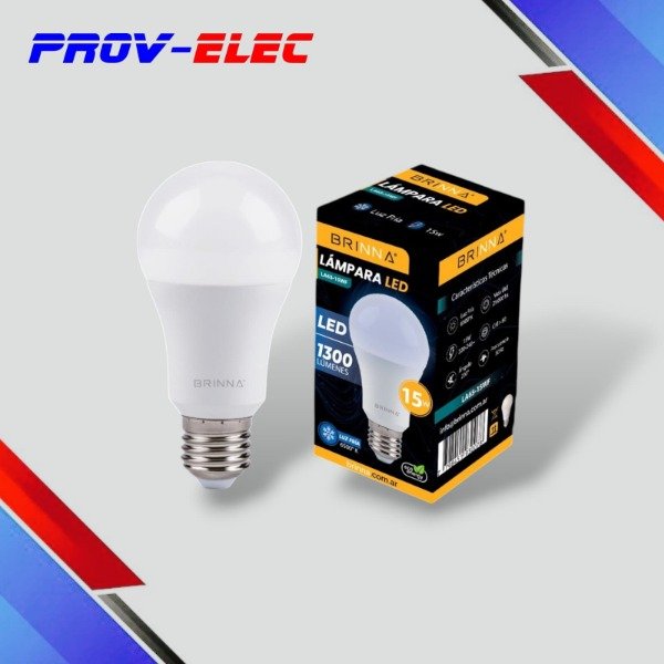 Producto - FOCO LAMPARA LED A60 BRINNA 15W BLANCO FRIO