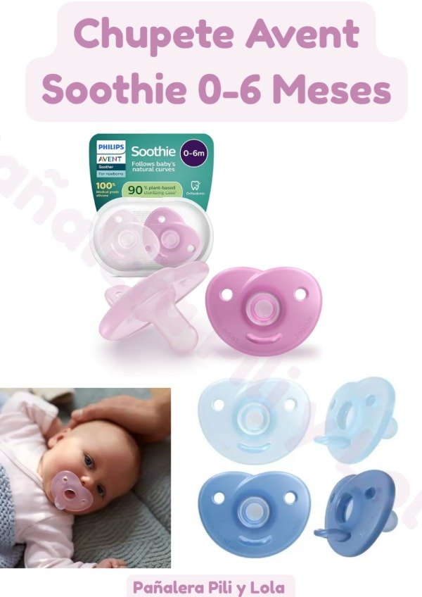 Producto - Chupete Avent Soothie 0-6 Meses (Consultar color disponible)