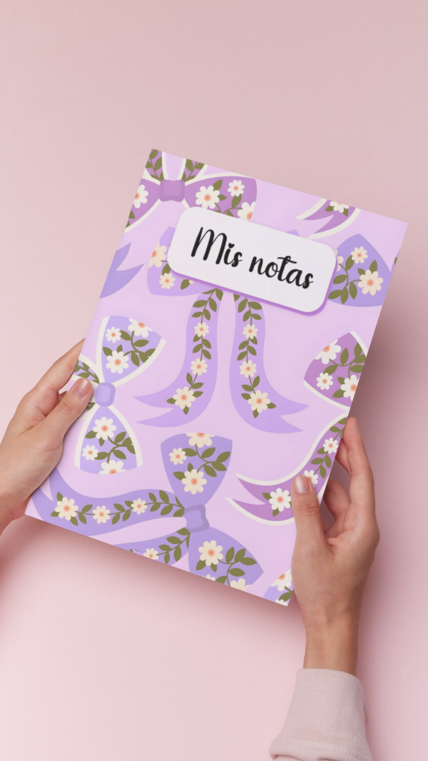 Producto - Cuadernos lazos flowers