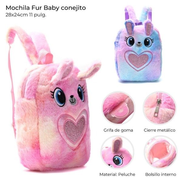 Producto - Mochila para Jardin conejito 29x23x9cm