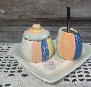 Producto - set matero ceramica "rayas"