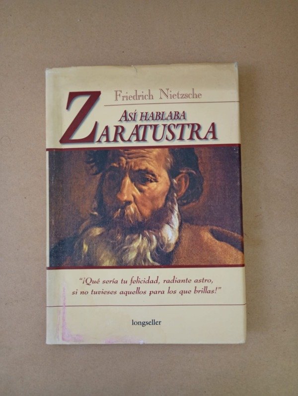 Producto - Así hablaba Zaratustra - Friedrich Nietzsche - Longseller 2000 - Tapa dura