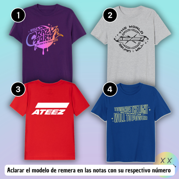 Producto - Remeras Ateez #1
