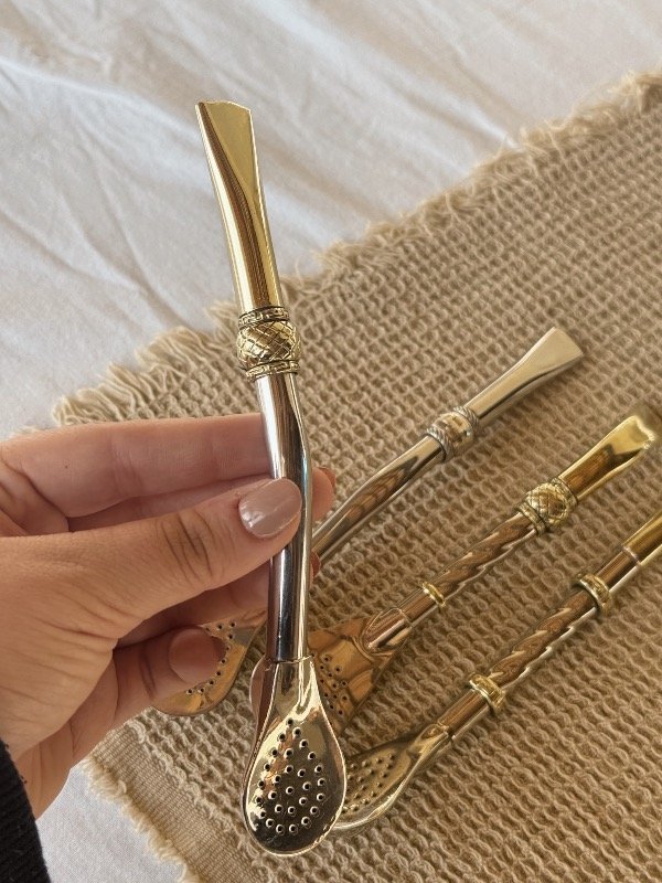 Producto - Bombillon alpaca y Bronce con dije