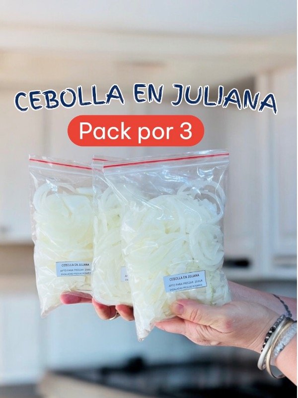 Producto - Pack ahorro Cebolla en Juliana x3 unidades