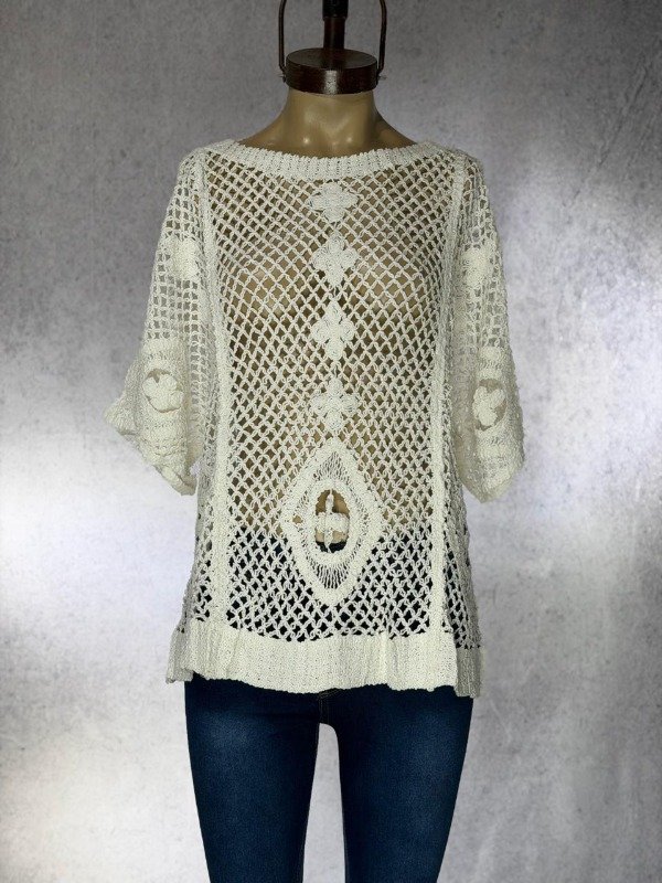 Producto - REMERA TEJIDA BLANCA IMPORTADA