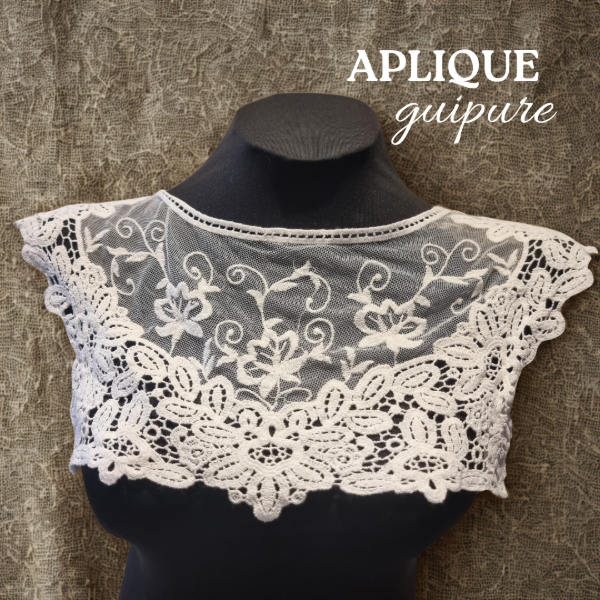 Producto - Aplique guipure y tul bordado