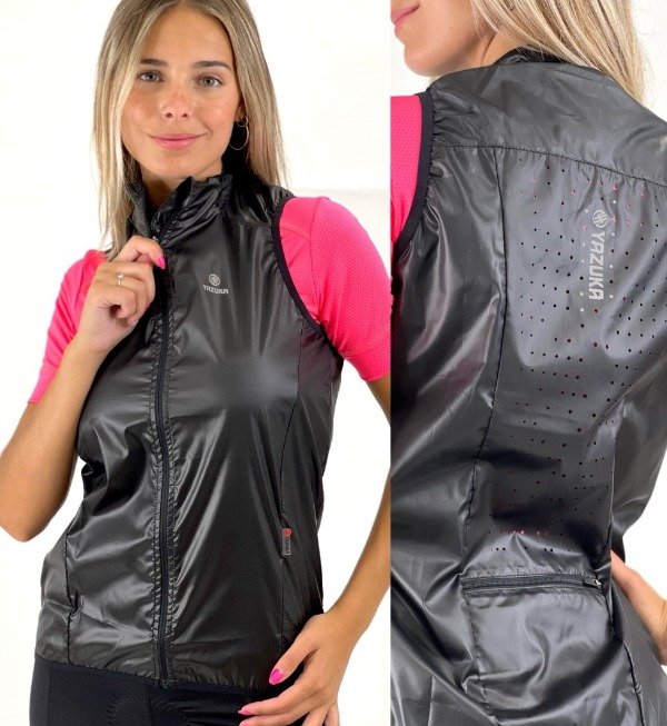 Producto - Chaleco rompeviento Negro Yazuka