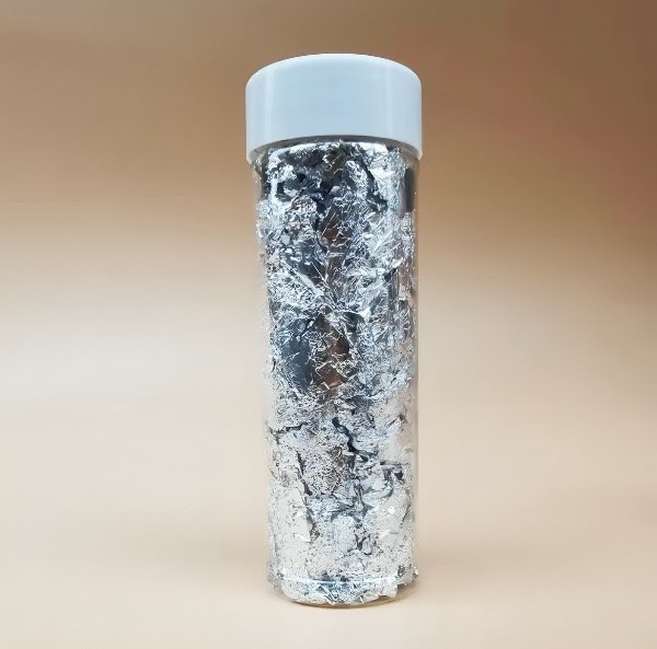 Producto - FRASCO DE LÁMINAS PLATA GRANDE