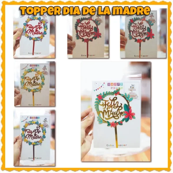 Producto - topper feliz dia de la madre