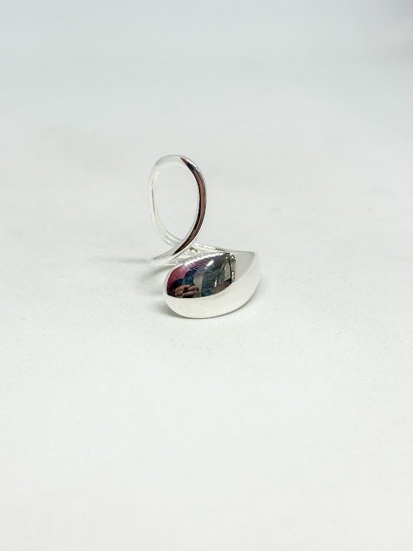 Producto - Anillo inflado acero blanco ajustable m1