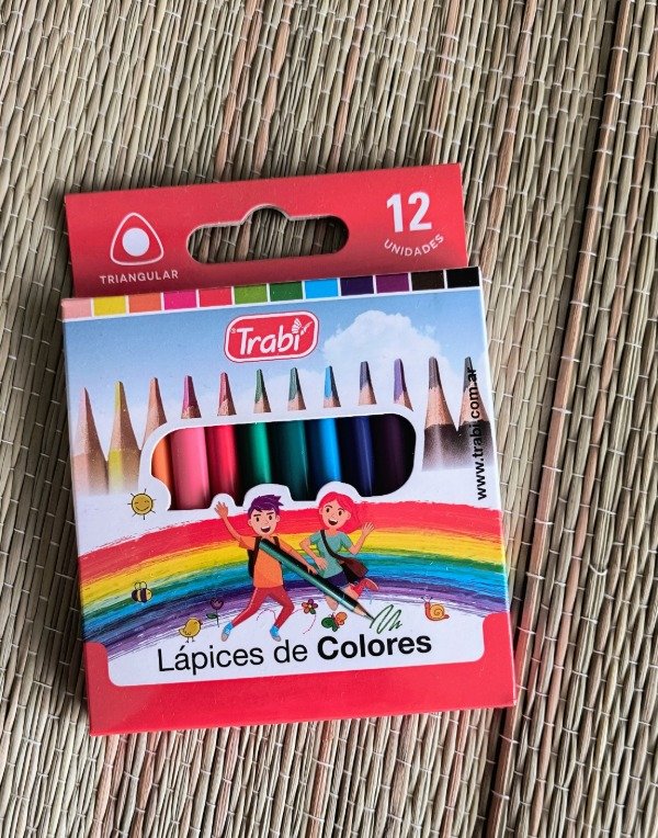 Producto - Lápices medianos x 12 colores trabi