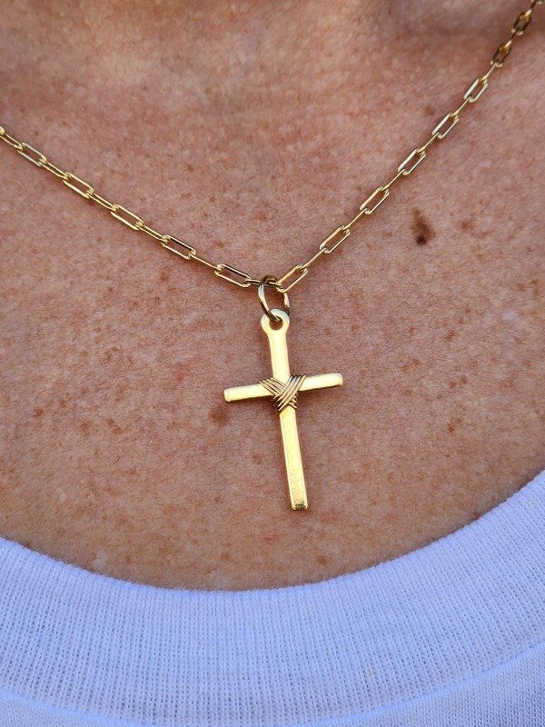 Producto - Collar Cruz anudada - 2