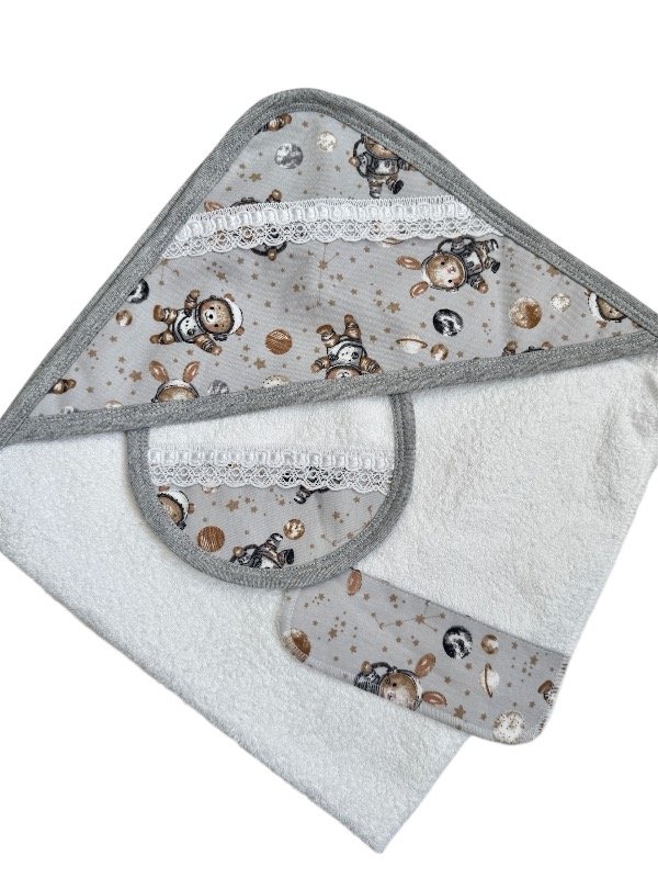 Producto - Toalla Babero Babita gris